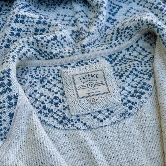 Fat Face Zippered Sweater with Hood - Picture 2 of 5